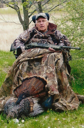 Dave Wolf with Gun and Turkeyphoto