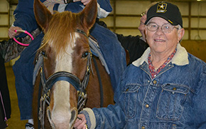 Rich Peters with a Horse